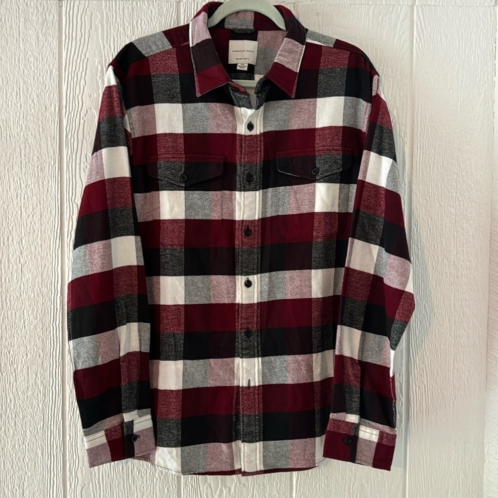 American Eagle Super Soft flannel button down large